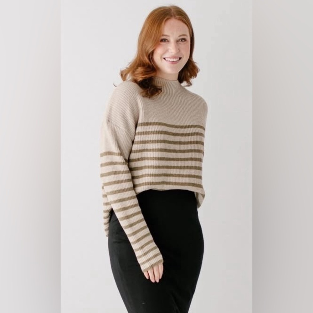 Grade & Gather Mock Neck Sweater